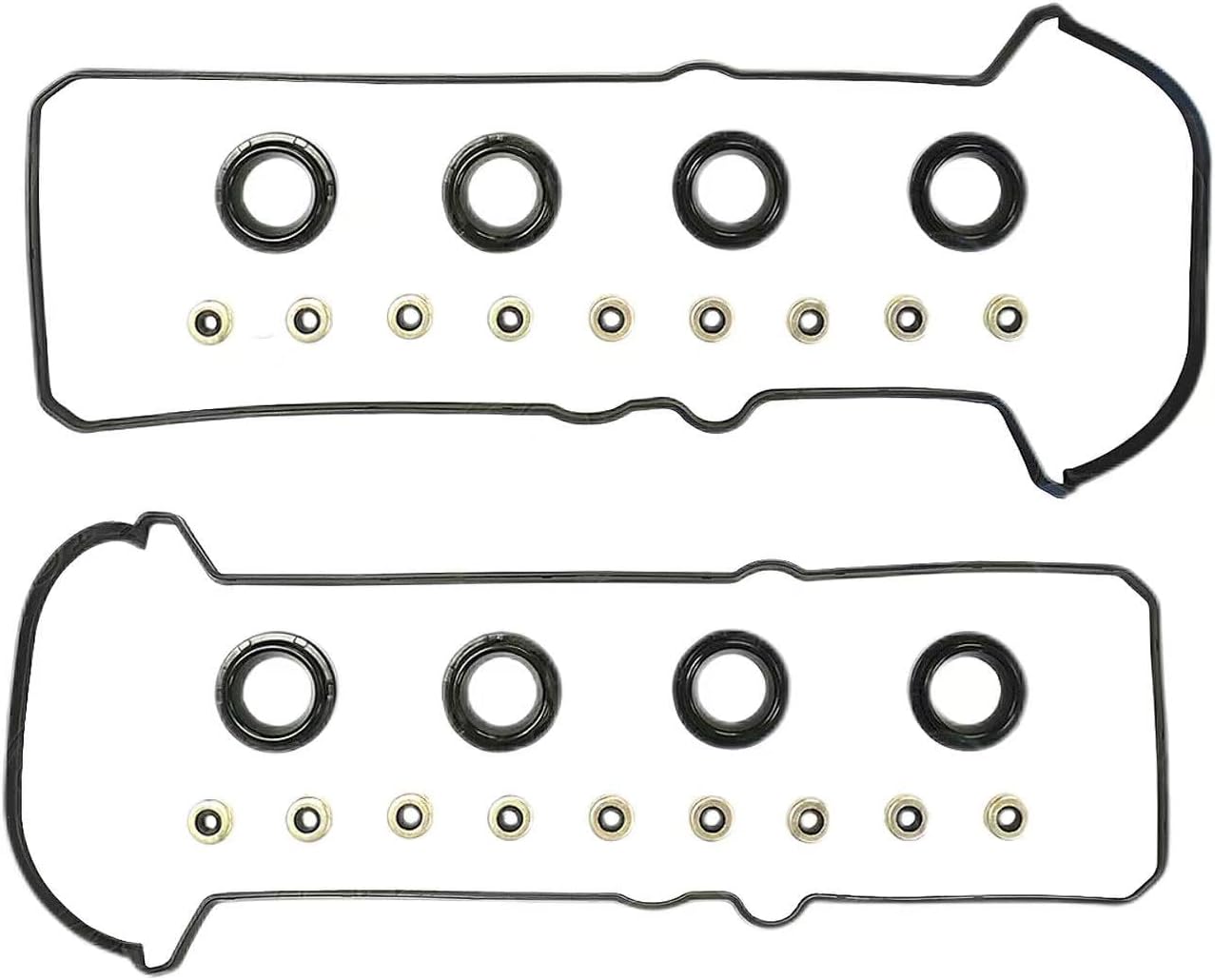 VS50592R Engine Valve Cover Gasket Set 1UZFE,2UZFE,3UZFE Compatible with Toyota 4Runner Land Cruiser Sequoia Tundra for Lexus GS400 GS430 GX470 LS400 LS430 LX470 SC400 SC430 4.0L 4.3L 4.7L V8 VS50343