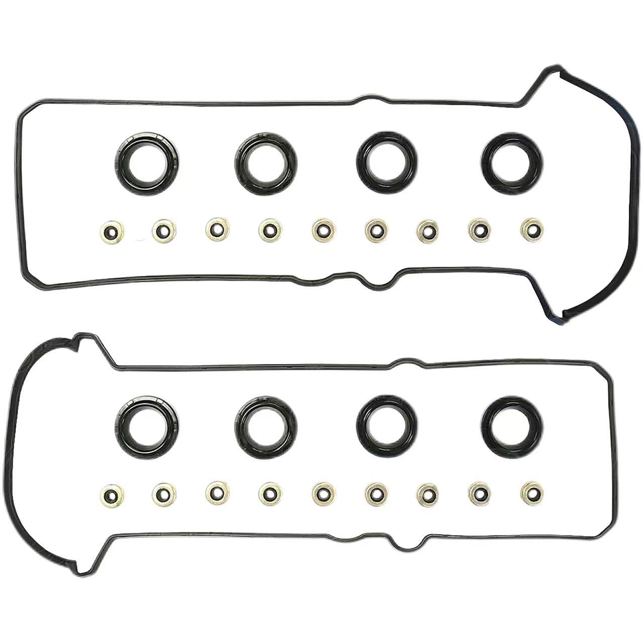 VS50592R Engine Valve Cover Gasket Set 1UZFE,2UZFE,3UZFE Compatible with Toyota 4Runner Land Cruiser Sequoia Tundra for Lexus GS400 GS430 GX470 LS400 LS430 LX470 SC400 SC430 4.0L 4.3L 4.7L V8 VS50343