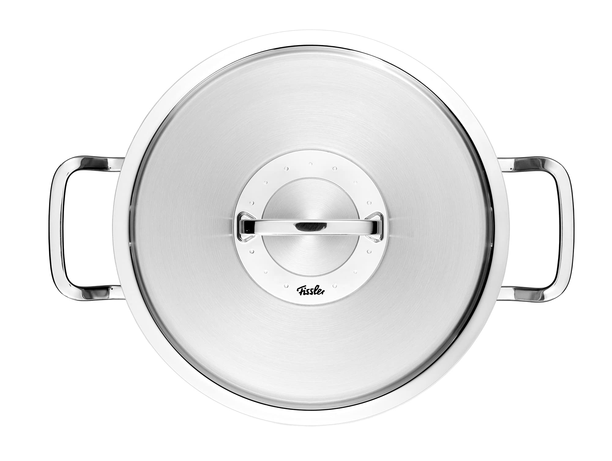 Fissler original-profi collection zestaw garnków ze stali nierdzewnej + patelnia do serwowania, 5-częściowy, garnki z metalową pokrywką (3 garnki, 1 garnek do pieczenia, 1 rondelek) – indukcja