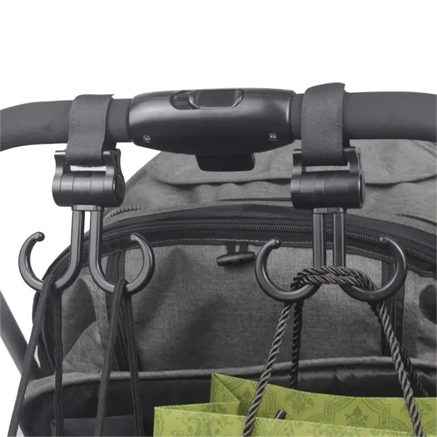 15Pcs Stroller Plastic Hooks Clips for Hanging Bags Pram Universal Accessories
