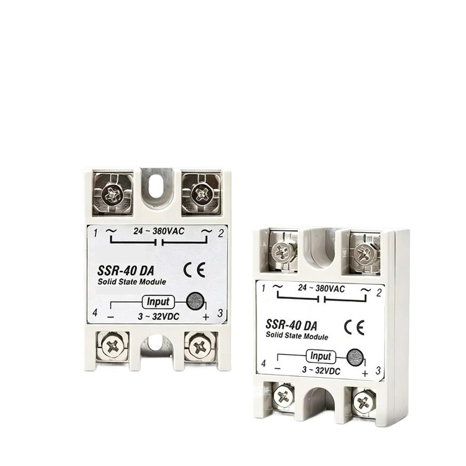 Relais monophasé SSR-90A à commutation silencieuse 24V DC et 220V AC