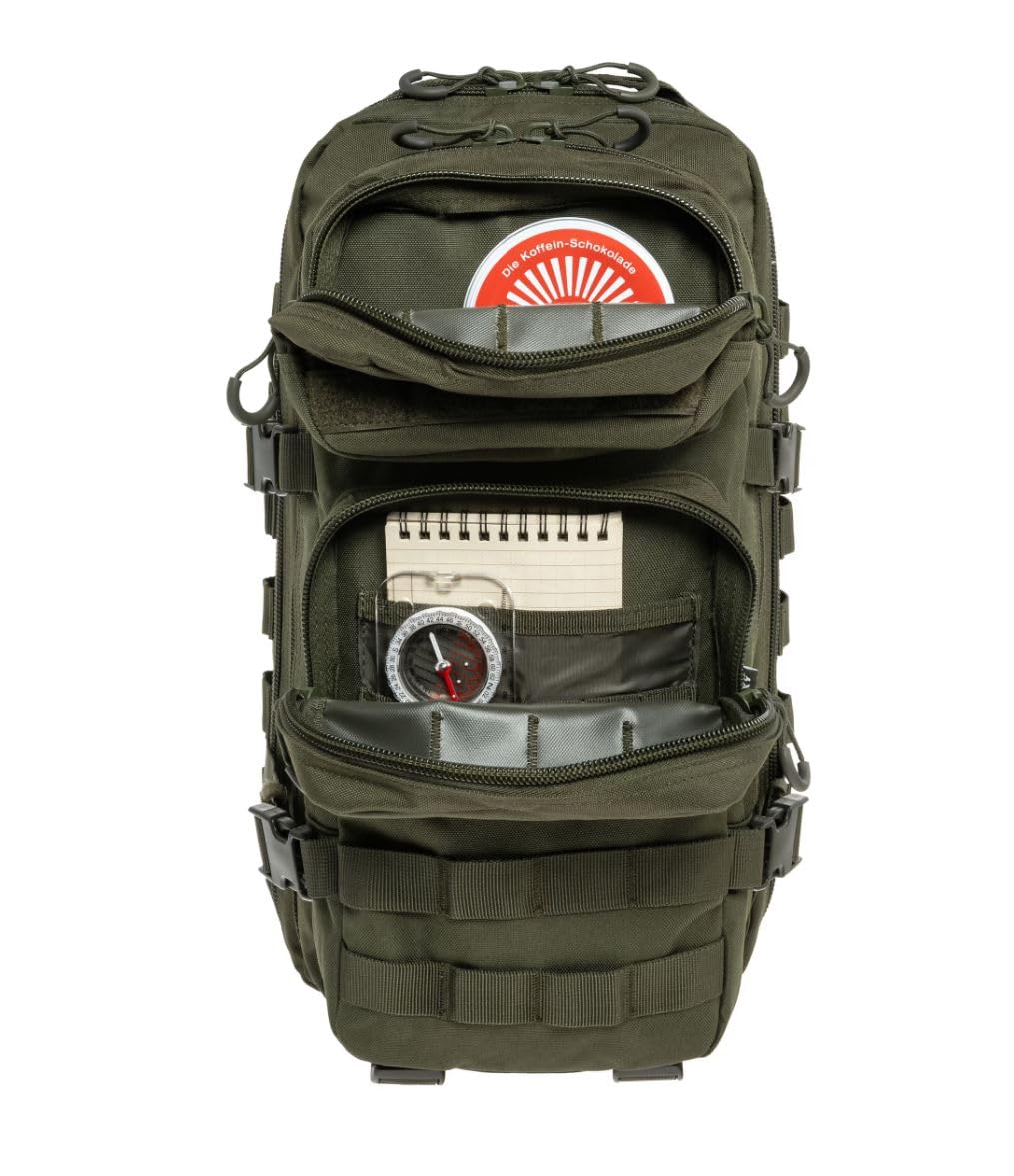 Tactical Polygon Small 20L Mochila Táctica – Oliva | Mochila Militar & Outdoor Hombre | Con Sistema MOLLE & Bolsillo para Depósito de Hidratación | Ideal para Senderismo, Deporte & Viaje