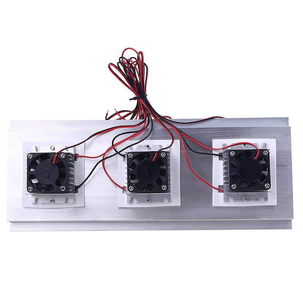 TEC Electron Semiconductor Refrigerazione Triplo Fan Modulo Termoelettrico Kit Unità di Raffreddamento Peltier Modulo Termoelettrico