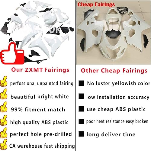 Miniatura 4 de ZXMT Kit de carenado sin pintar carenados de motocicleta para Honda CBR600RR F4i 2001 2002 2003 (10 piezas)