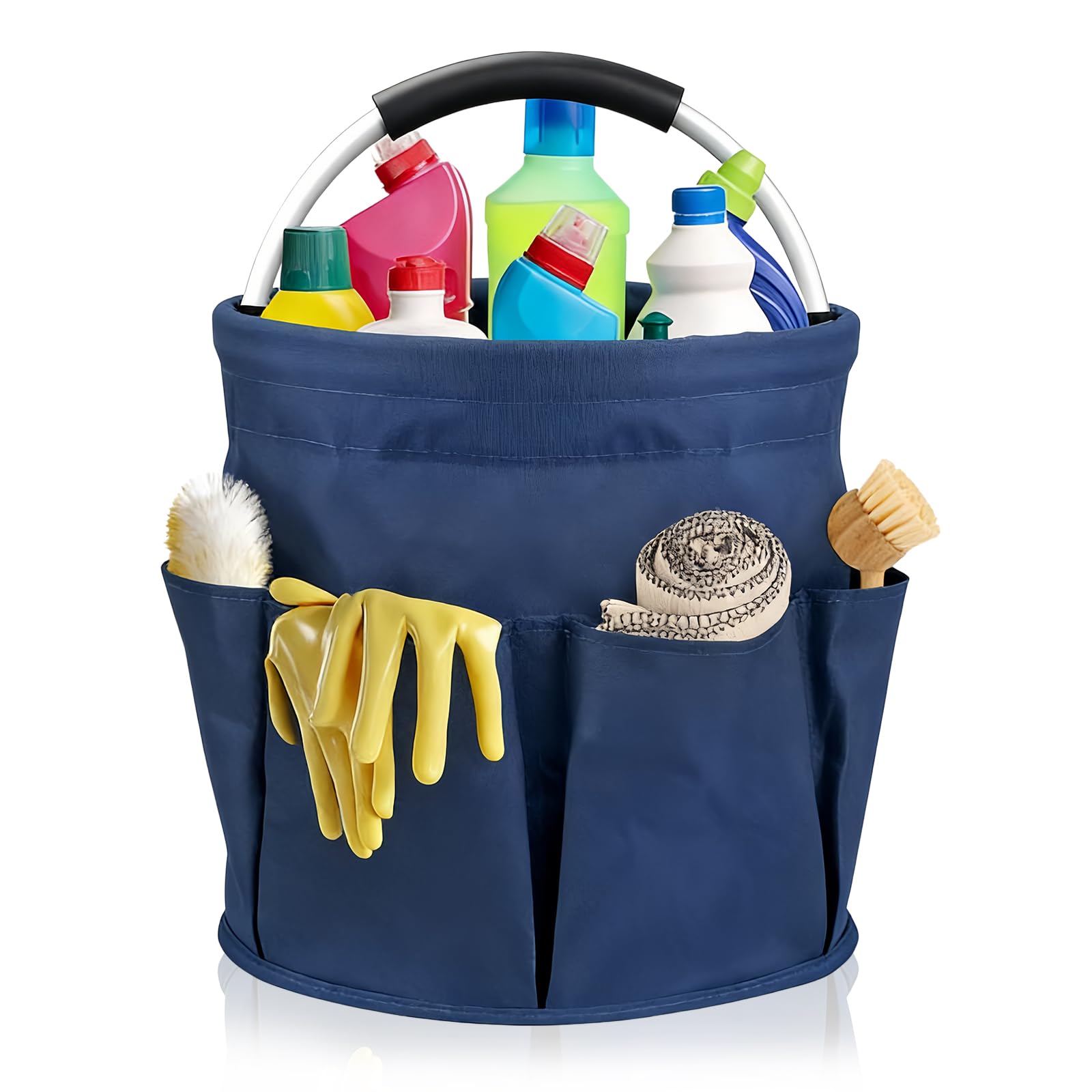 LLHONG Garden Tool Bag with Handle, Portable Foldable Tool Basket
