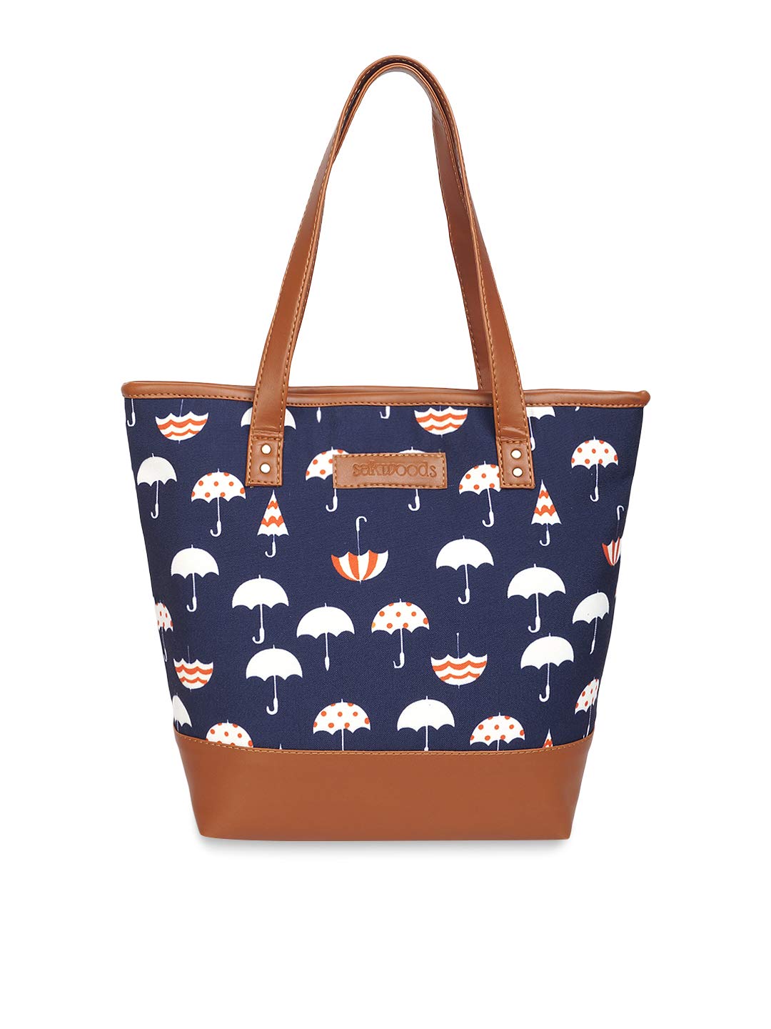 SakwoodsWomen Printed Canvas Purple Tote Bag