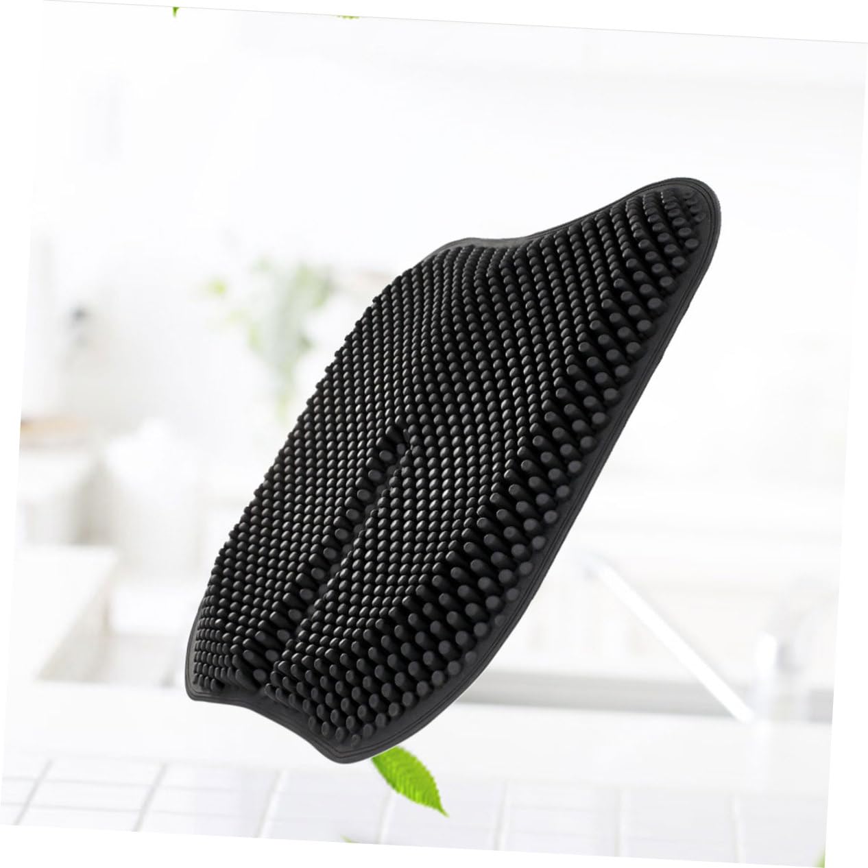 Cuscino Sedile Massaggiante in Silicone per Auto Nero | Traspirante, Antiscivolo e Confortevole, per Sedia o Panca, Design Pratico Unisex