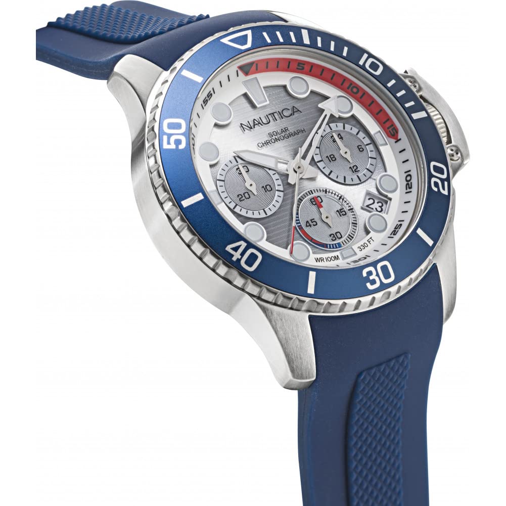 Reloj Nautica NAPBSC905 - Cronógrafo Solar para Hombre en Caucho