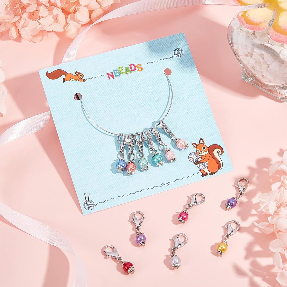 PLIGREAT 12 Pcs Colorful Duck Stitch Markers Cute 3D Swimming Duck Crochet Stitch Marker Charms With Removable Lobster Clasp Locking Knitting Markers For Weaving Sewing Quilting Jewelry Making