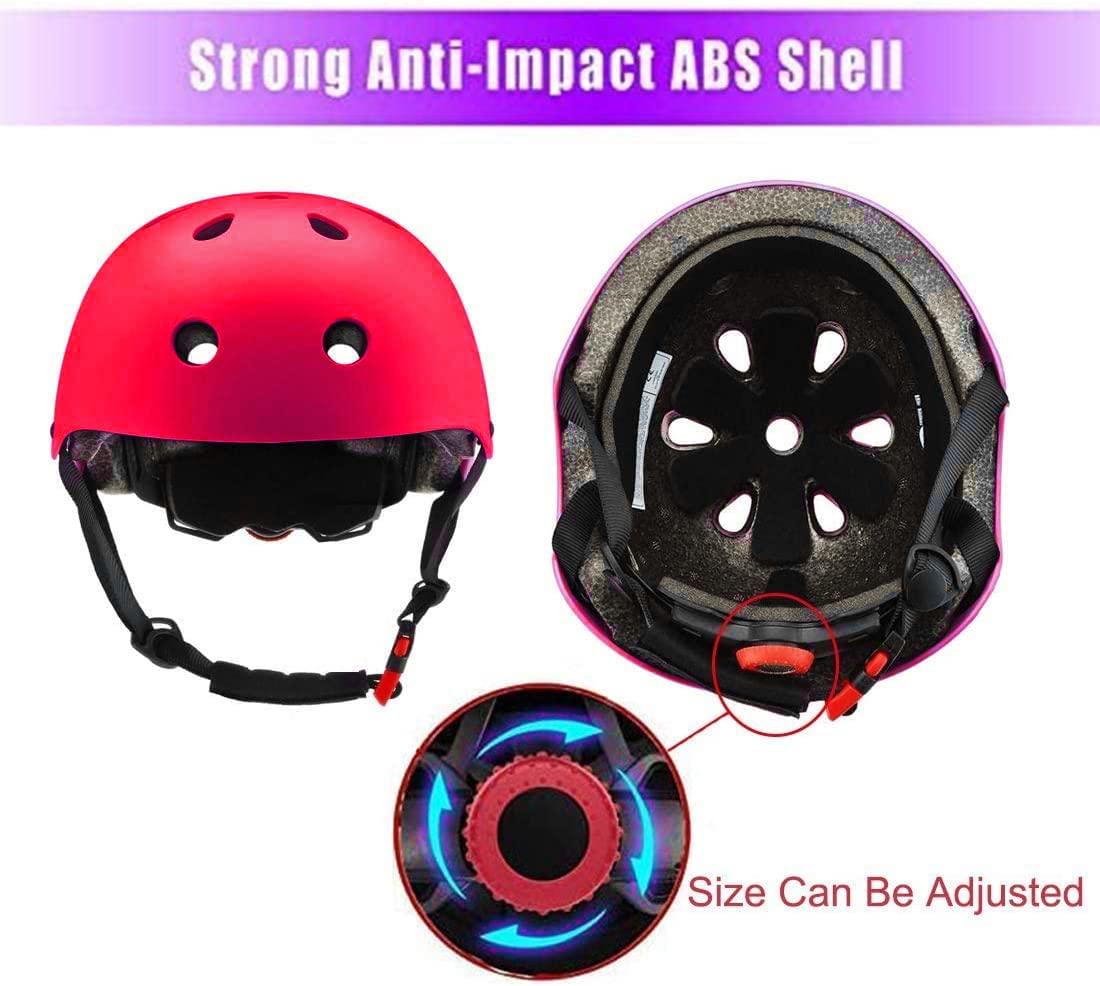 Rodilleras para casco de bicicleta para niños, coderas, muñequeras ajustables para niños de 5 a 15 años, equipo de protección para deportes, ciclismo, patinaje sobre ruedas, scooter 2