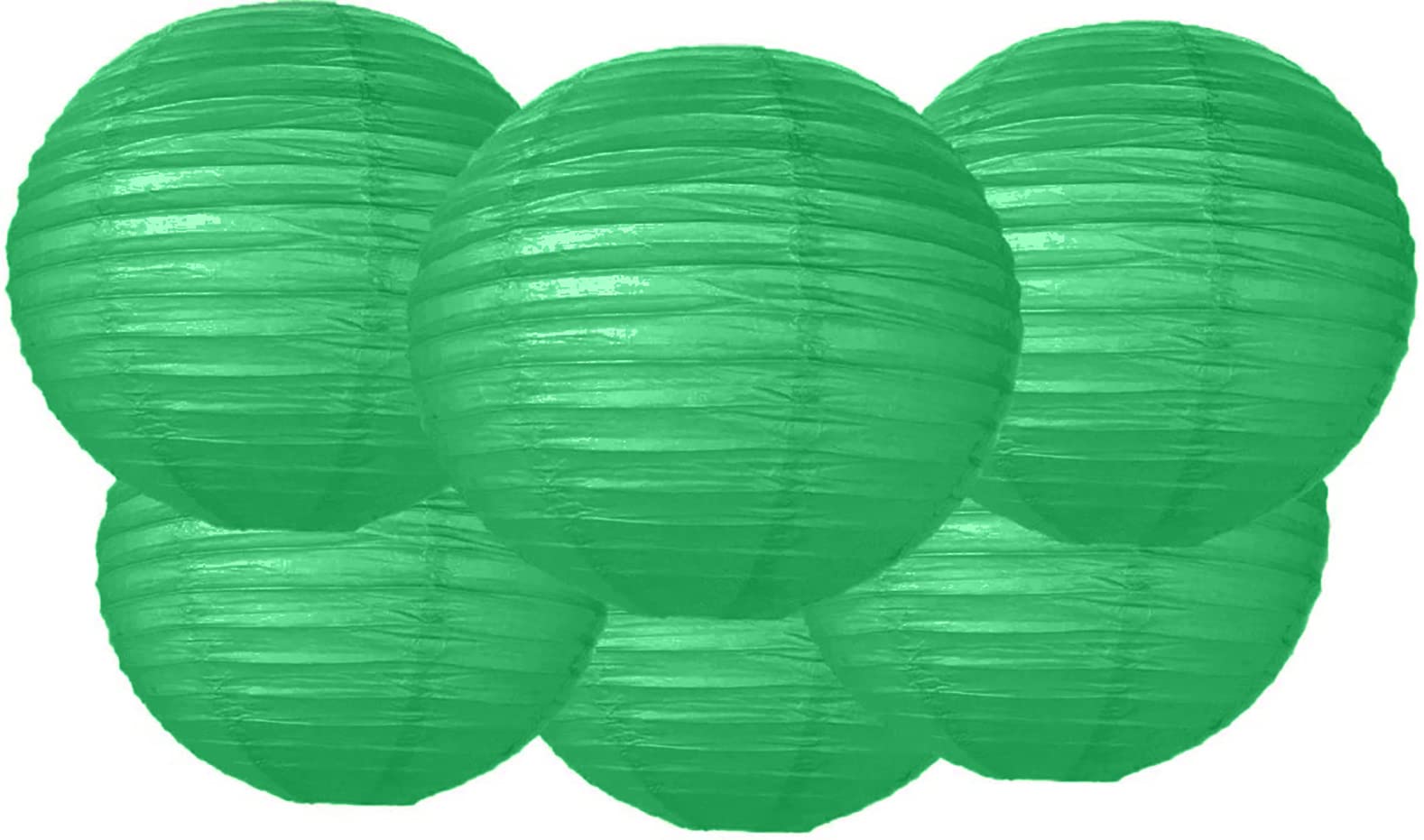 Pack of 6 Round Paper Lanterns Lamp Shade for Wedding, Birthday Party Decoration (Baby Blue, 13.8 inches, 35 cm) โ image 1