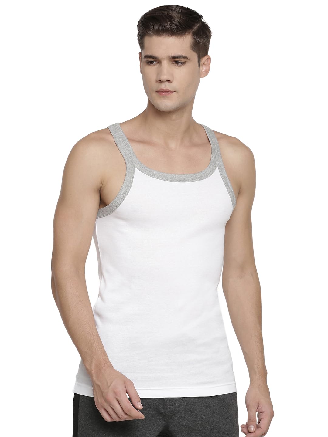 Men's Active Sports Vest Cotton with Stylish Neckline & Versatile Wear