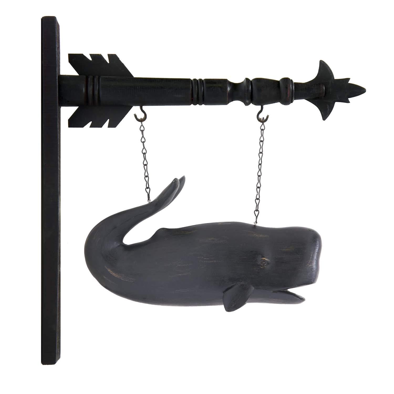 K&K Interiors13 Inch Black Resin Whale Arrow Replacement