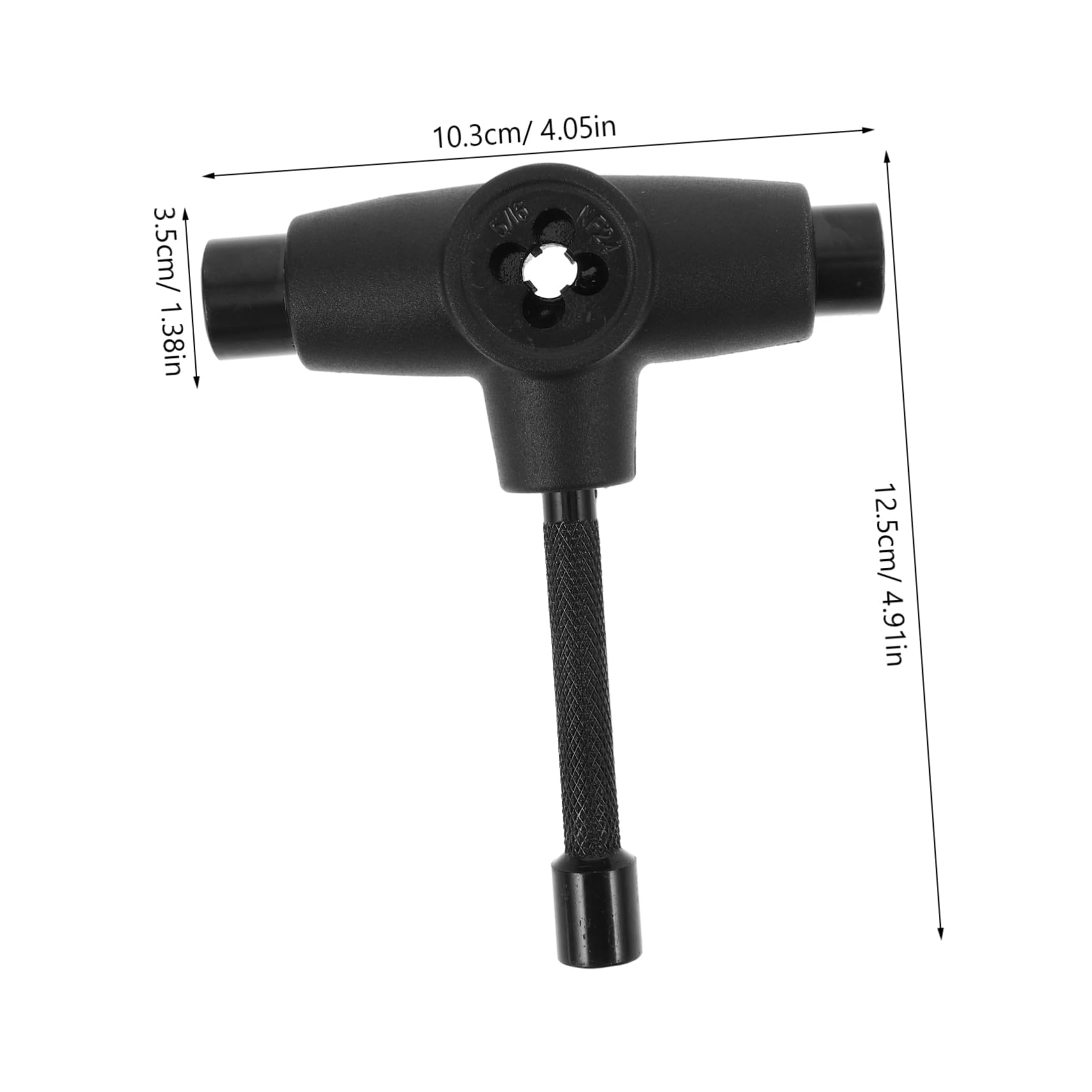 Abaodam 1set Compact Roller Skate Tool Versatile T-Tool for Adjusting Axle Nuts Nuts Lightweight Portable for Skateboards Scooters Material