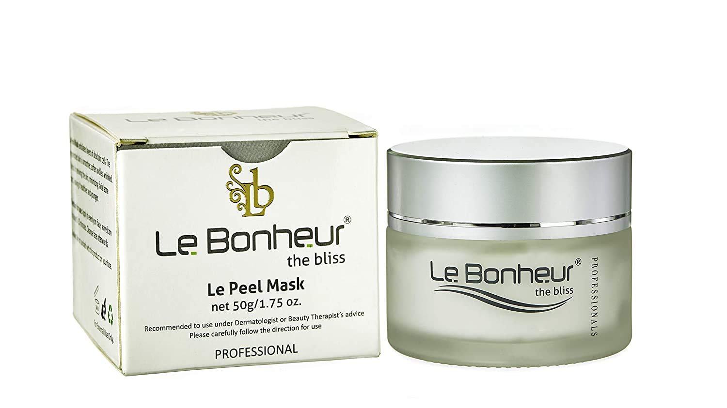 Le Bonheur Le Peel Mask | Mild Peeling for Sensitive Skin | One Solution For Many Skin Concern | Gives Even Tones | For All Type Of Skin | Men & Women | 50gm