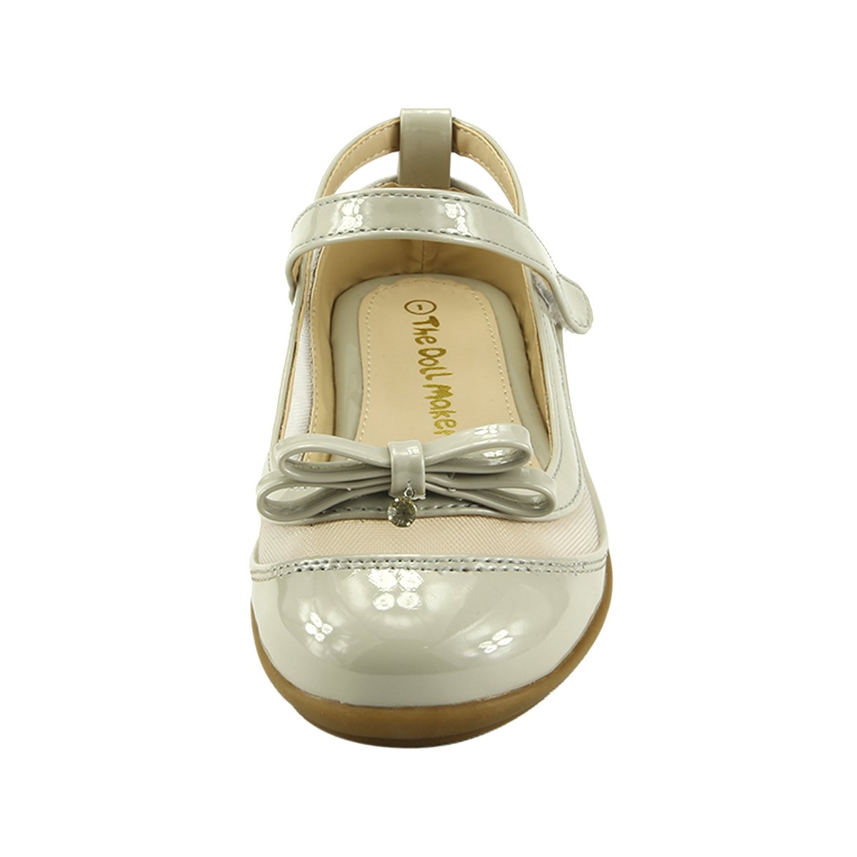 Mary Jane Girl's Dress Shoes Ballet Flat Lace Line Toddler Little & Kids Size (2, Sage)