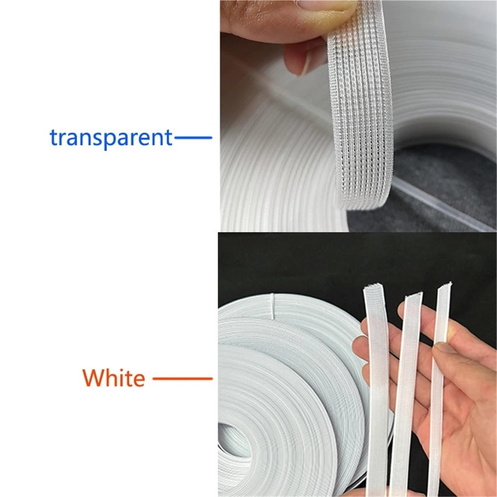 Korsettstäbchen Aus Kunststoff 50 Yards Polyester-Stäbchen for Nähen – durchnähbare Stäbchen mit niedriger Dichte for Korsetts, Stillhütchen, Brautkleider, Hochzeitskleider | Transparent,8mm
