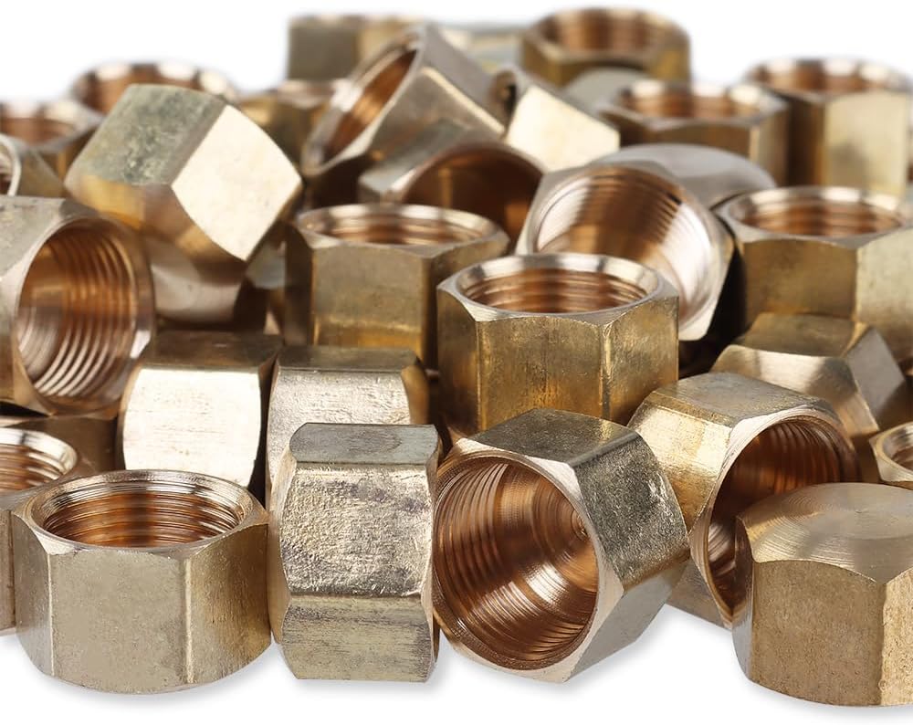 Amazon com: LTWFITTING 3/8 Inch Brass Compression Cap Stop Valve Cap