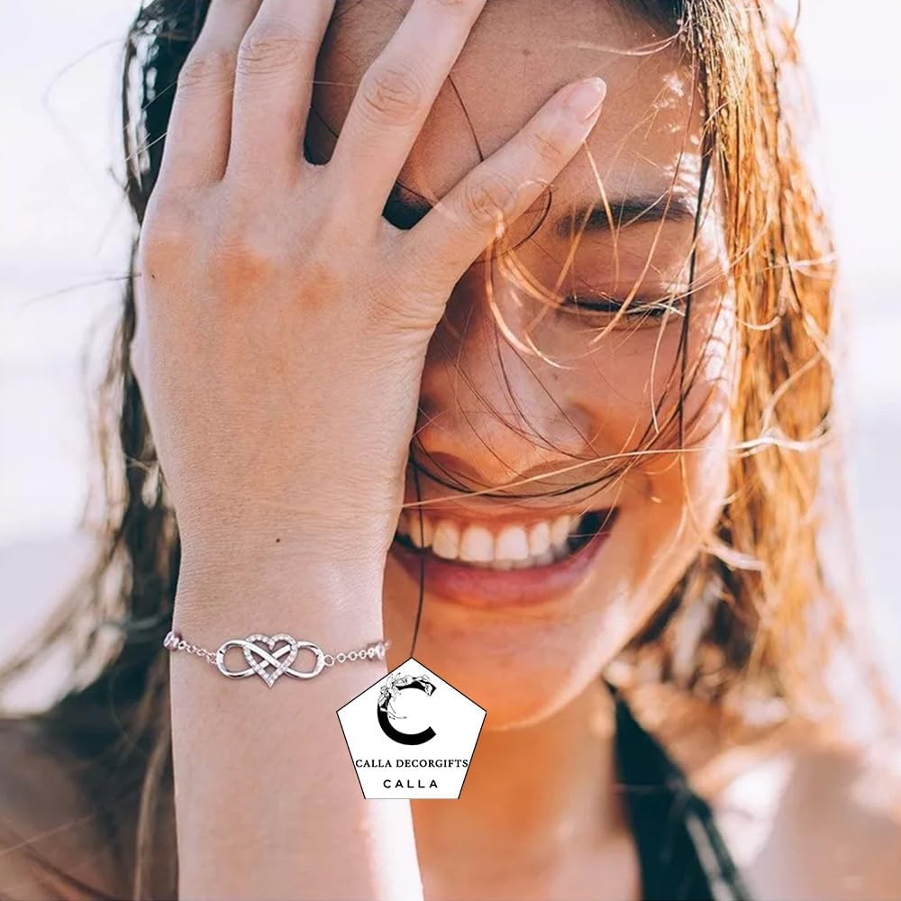 To My Granddaughter - Infinity Heart Bracelet Gift with Meaningful Card, Granddaughter Gifts from Grandma & Grandpa, Elegant Silver Jewelry for Birthday, Graduation, Christmas. - Image 7