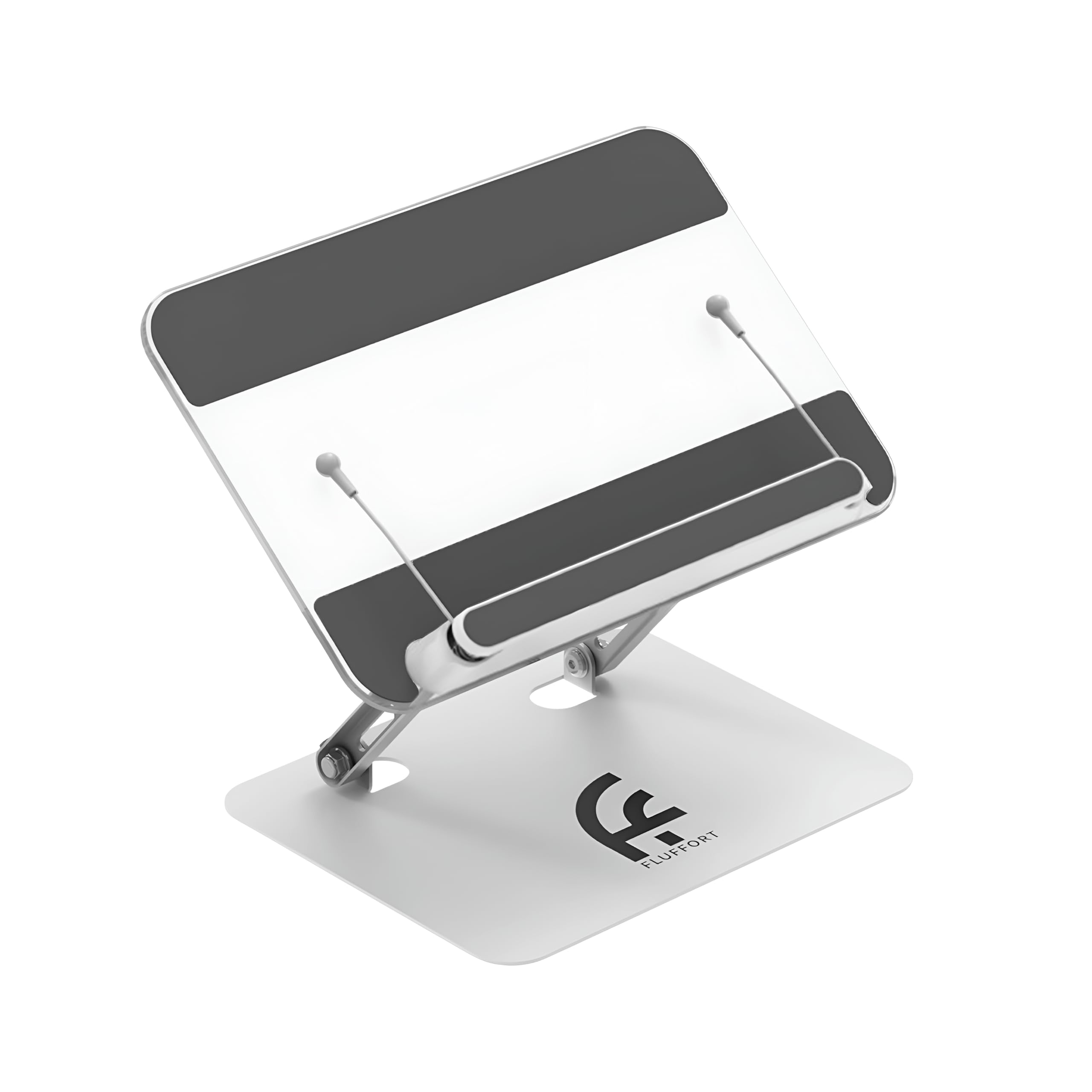 Amazon BESIGN Acrylic Book Stand for Reading, Adjustable Holder with Rotating Base & Page Clips, Foldable Desktop Stand for Textbooks, Cookbooks,