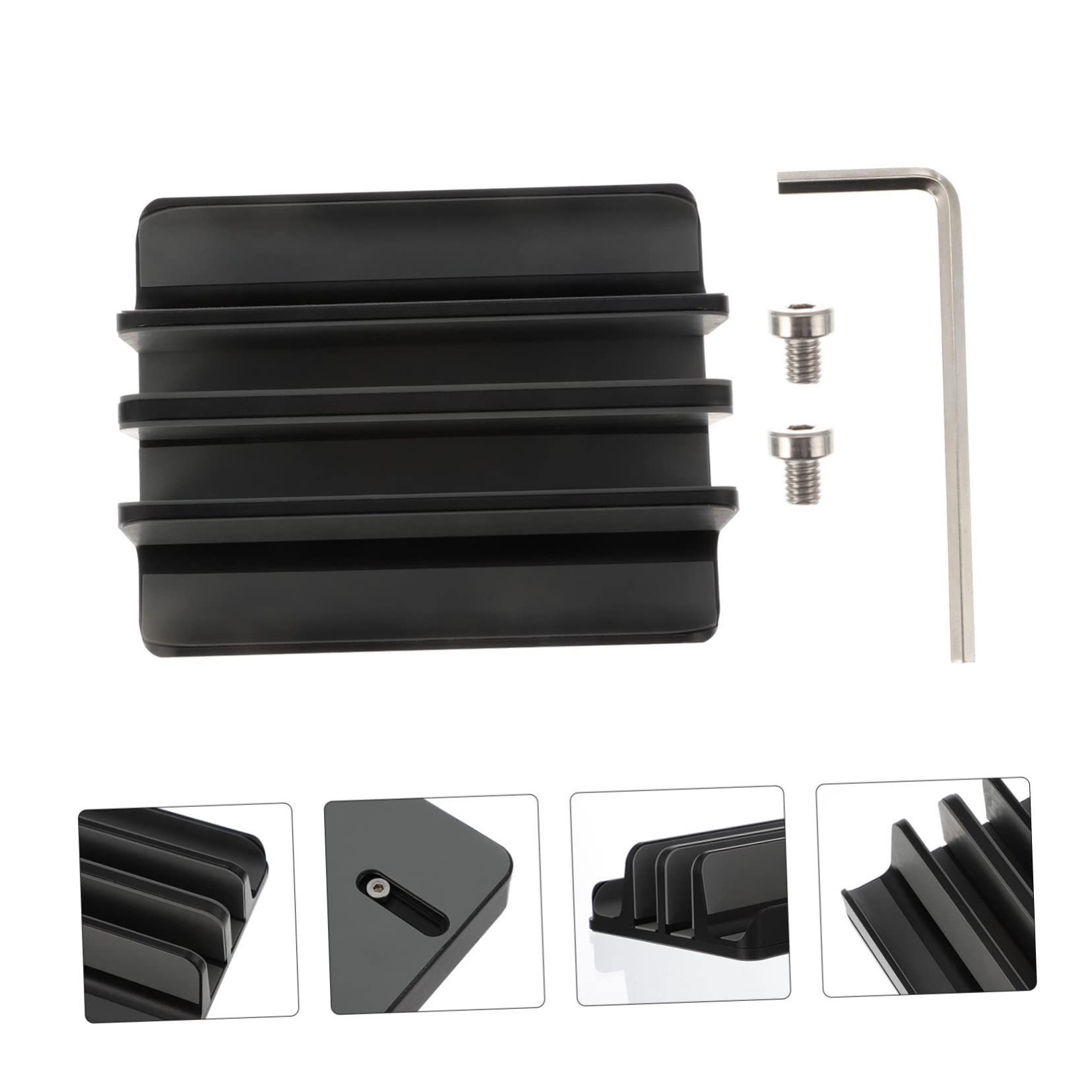 VILLCASE Soporte Vertical de Aluminio para Portátiles Base Estable y Práctica para Escritorio Ergonómico y Antideslizante Compatible con Laptops y Tablets