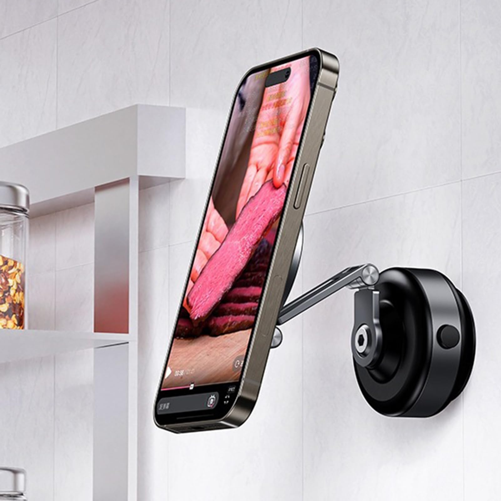 Support de téléphone magnétique à ventouse électrique pour voiture