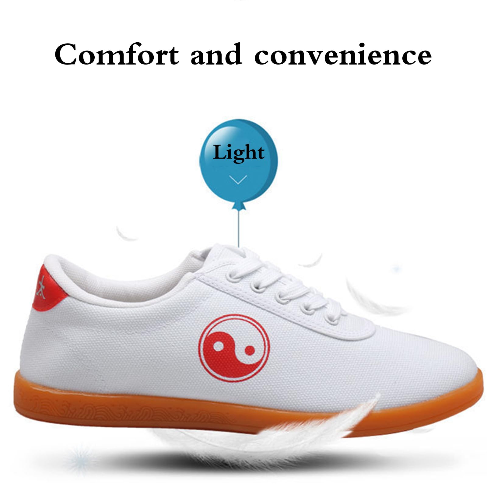Sztuki walki Lekkie buty sportowe, Tai-Chi Sportowe Trampki, Kung Fu Tai-Chi Sneakers, miękkie, wygodne i elastyczne, miękkie, elastyczne i trwałe, do Kung Fu Tai-Chi Taekwondo