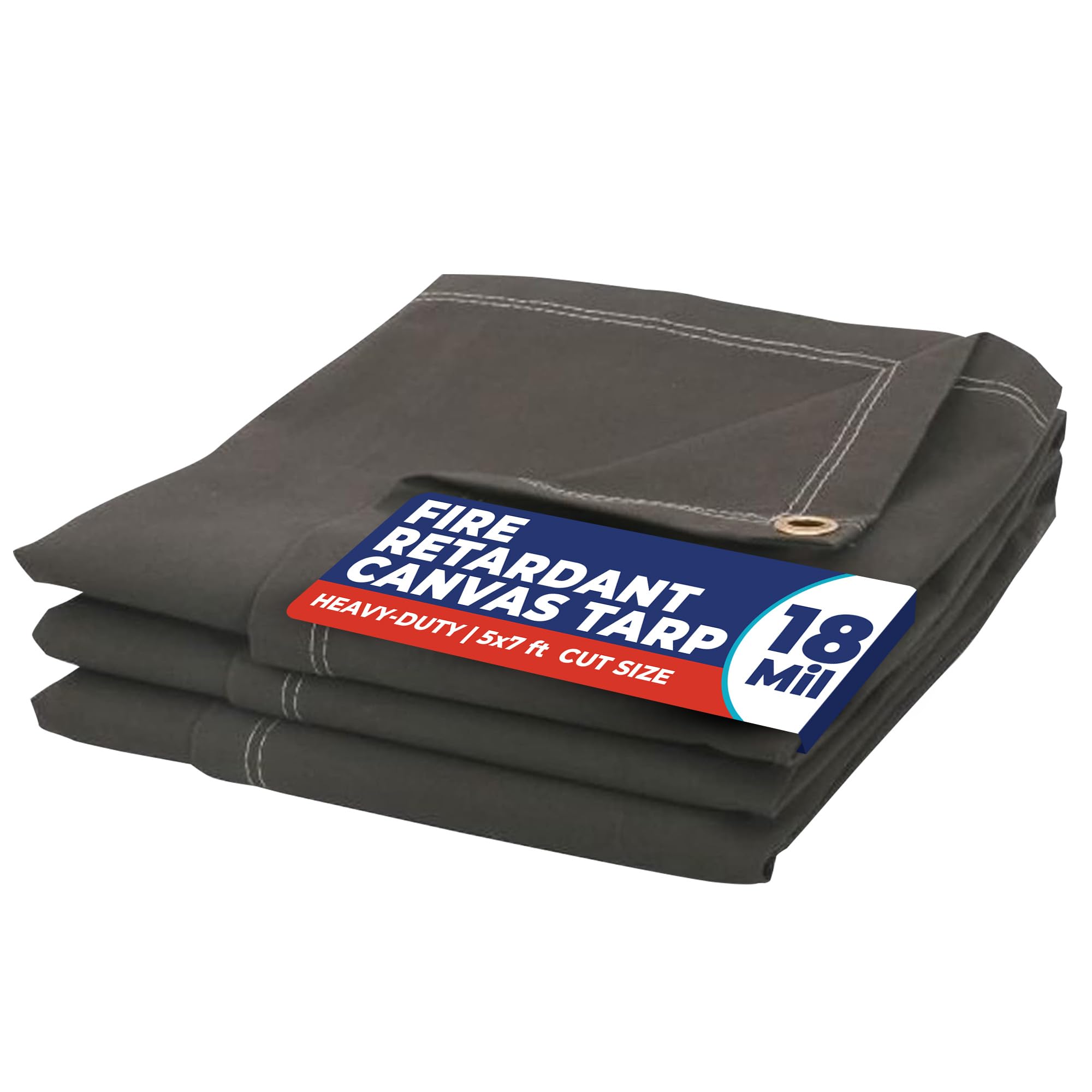 TarpsNow® Fire Retardant Tarp - 5' x 7' - 18 MIL Heavy Duty