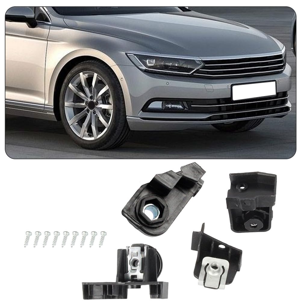 Riloer Reparatursatz für die Scheinwerferhalterung vorne (inkl. Schrauben) – kompatibel mit VW Passat B8 (europäische Version, 2015–2018) – 3G0998226 – Rechts