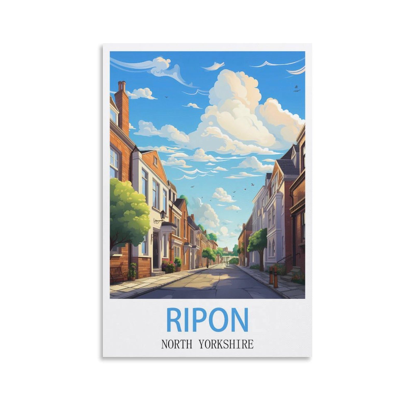 Vintage Tin Signs Ripon North Yorkshire Ideal for Pub shed Bar Office Man Cave Home Bedroom Dining Room Kitchen Gift 30x40cm