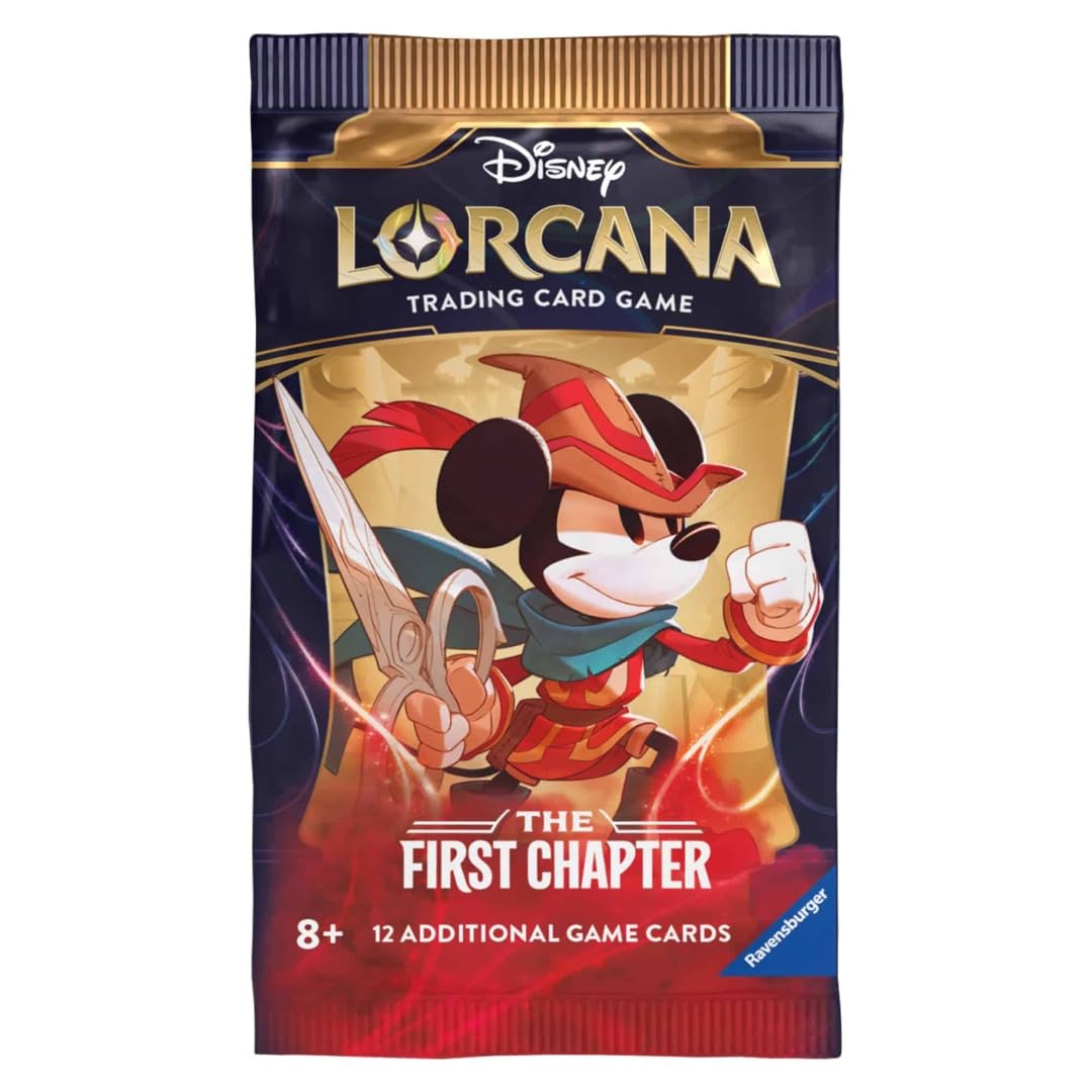 Amazon.com: Ravensburger Disney Lorcana TCG: The First Chapter Assorted  Single Booster Pack (12 Cards) | Collectible Trading Cards | Ideal for  Disney Fans & TCG Players
