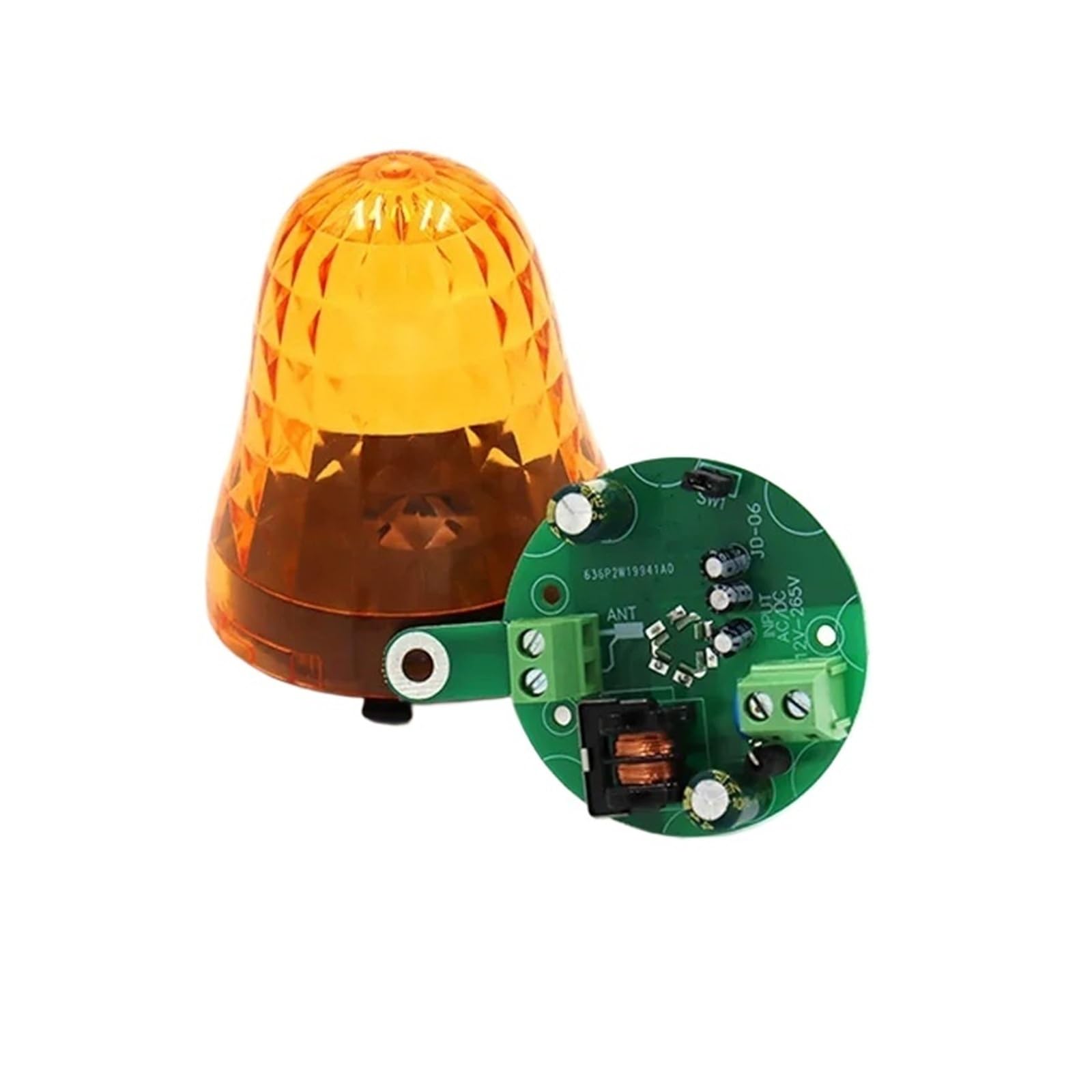 12V-265V Outdoor LED Signal Alarm Light Strobe Flashing Light Wall Mount Emergency Warning Lamp for Gate Opener