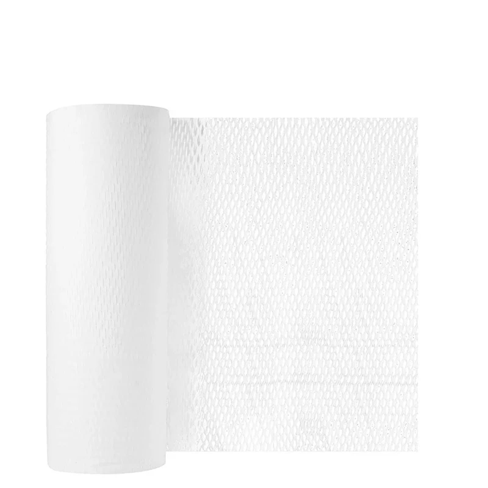 Honeycomb Paper Roll 2MX10M Honeycomb Paper, Shockproof Buffer Packaging, Degradable Protection Kraft Flower(WhitexW38cm x L10m)