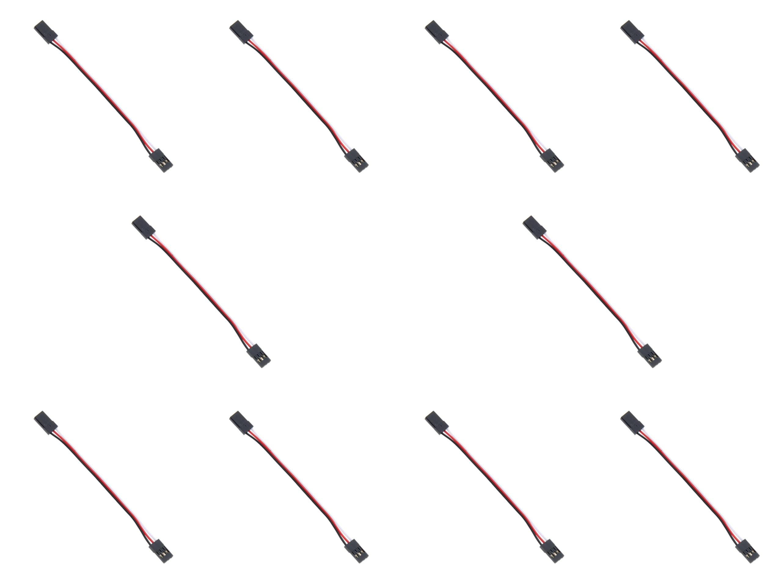 (10 pc) Pro3D 10cm JR Male to JR Male Servo Extension Wire-image-16