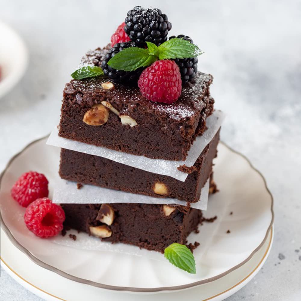 FineGood silikonowe foremki do czekolady 40 kwadratowych wgłębień i brownie do deserów domowych, galaretowatych, tłustych puszek
