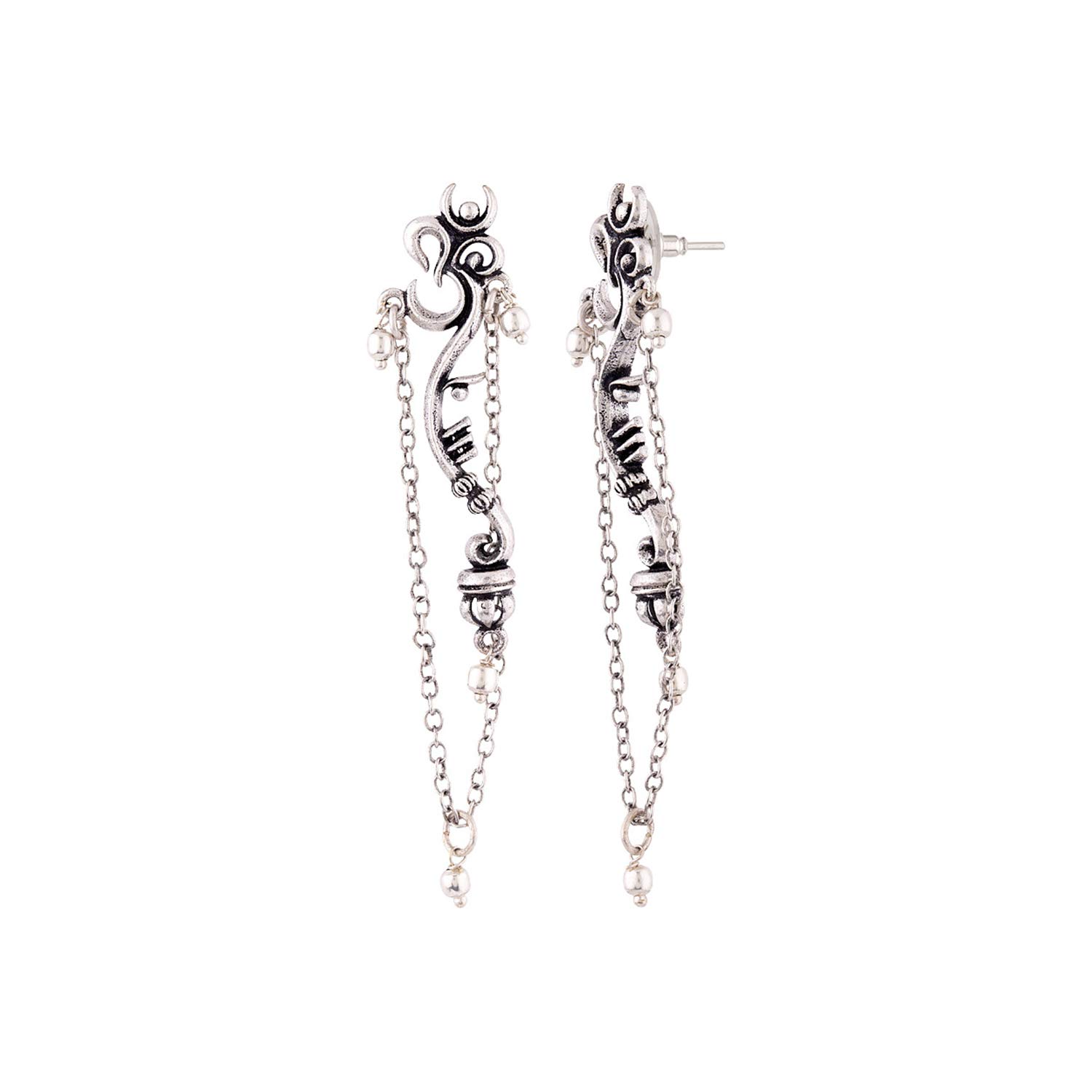 Brass Traditional Earrings for Multicolou