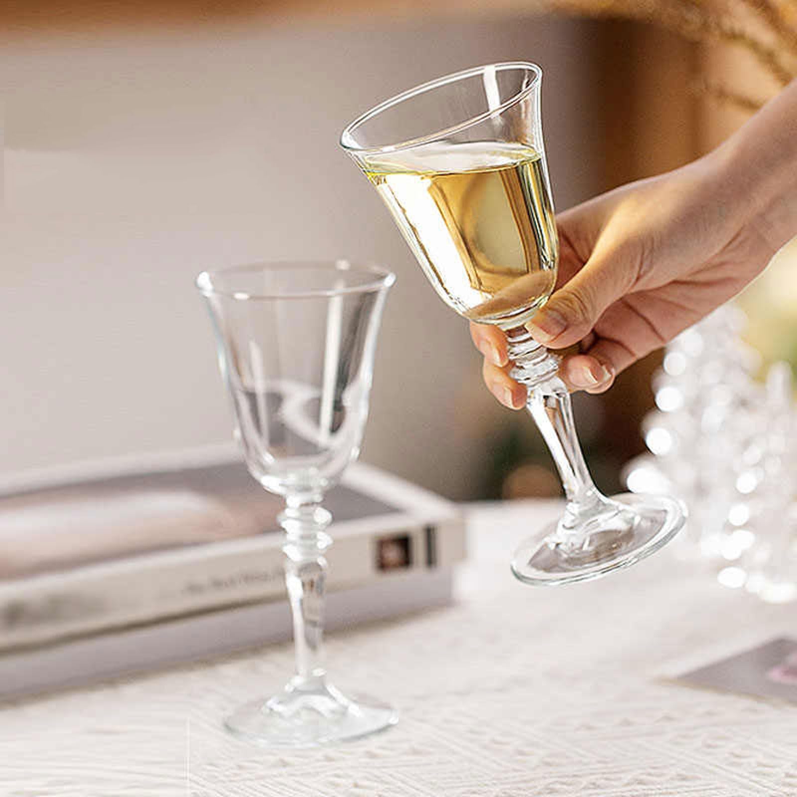 Set mit 2 Restaurant-Stielgläsern, französisches Rotweinglas, kreatives Champagner-Cocktail-Eisweinglas Getränkebecher