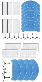 Piezas de repuesto para robot aspirador ILIFE V3x, kit de paños de fregona, filtros laterales, material resistente fácil de instalar
