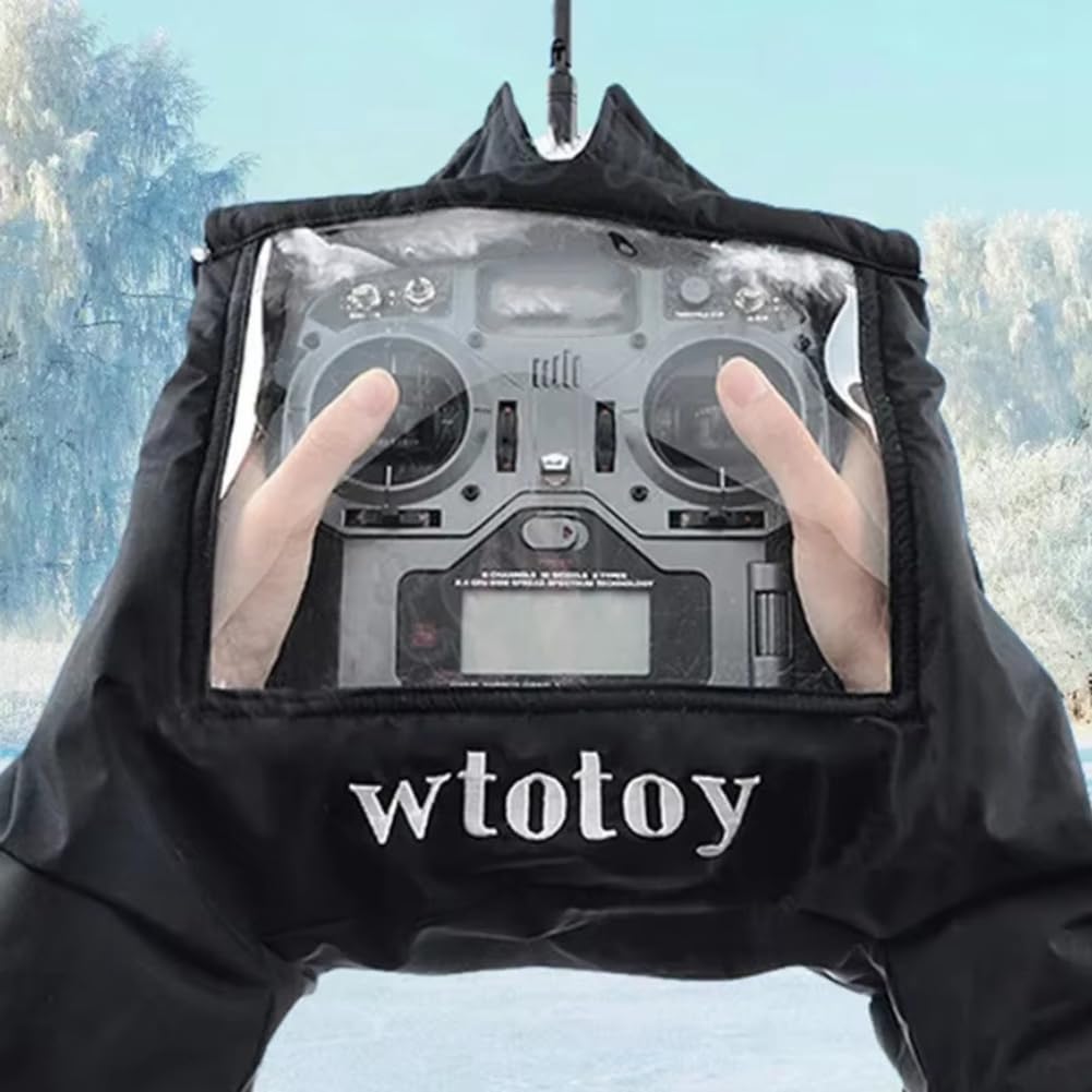 FPV AT10II AT9S Fernbedienung Handprotektor Sender-Schutz Feldwärmeabdeckung Winter Outdoor Drohne Warme Handschuhe