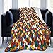Colorful Cube World Couverture polaire douce en flanelle pour canapé