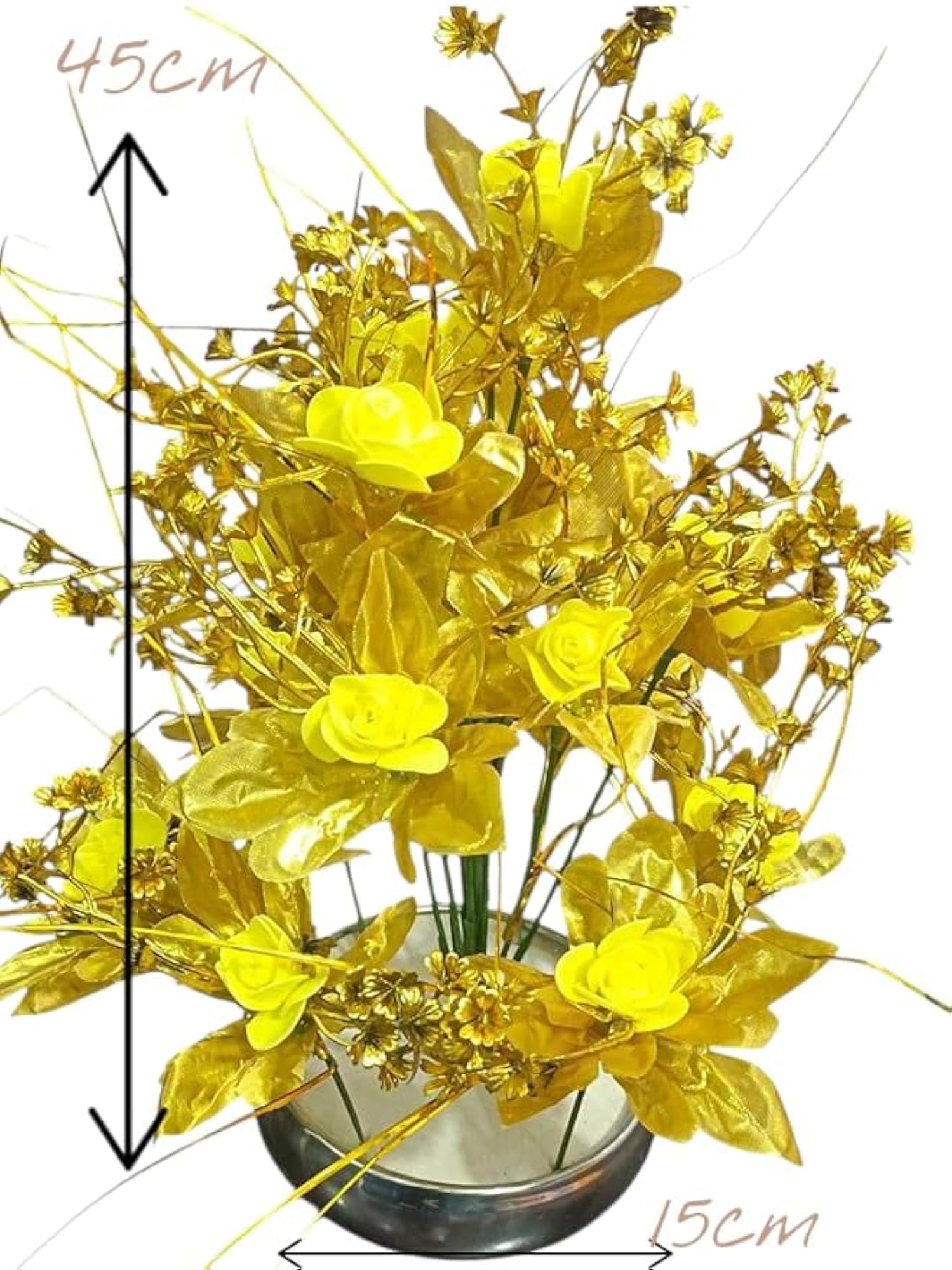 Beautiful Decorative Artificial Rose Flower Arrangement Bouquet