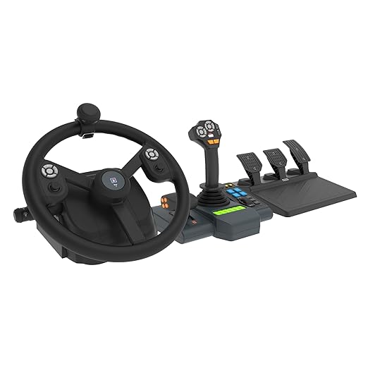 Farming Simulator 25 feiert 4 Millionen Verkäufe und hält nicht an 10 61bibKoqIML. SX522 HORI Farming Vehicle Control System for PC (Windows 11/10) for Farming Simulator with Full-Size Steering Wheel, Control Panel & Pedals