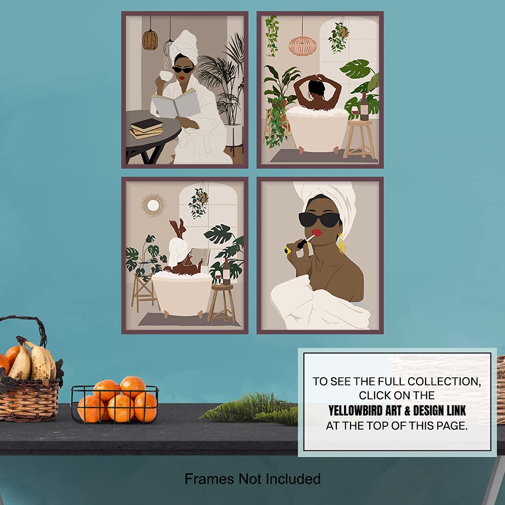 Black Art African American Bathroom Decor African American Women