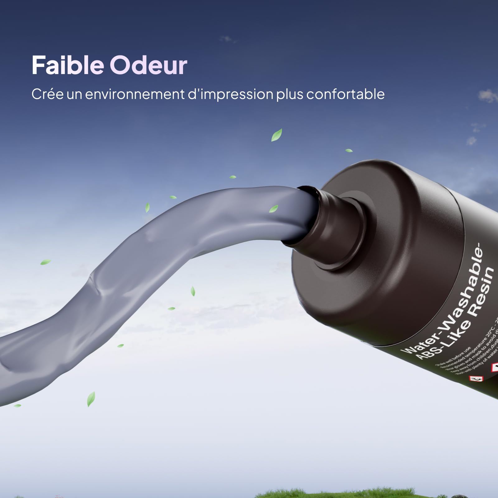 ELEGOO Résine ABS Like Lavable à l'Eau pour Imprimante 3D Beige 2000g