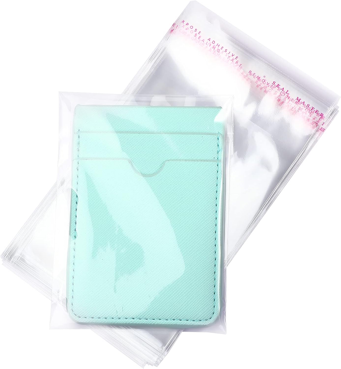 Geyoga 240 Pcs 4 Size Clear Plastic Cello Bag Resealable Self to Adhesive Cellophane Bag for Candy Cookies Decorative Wrapper