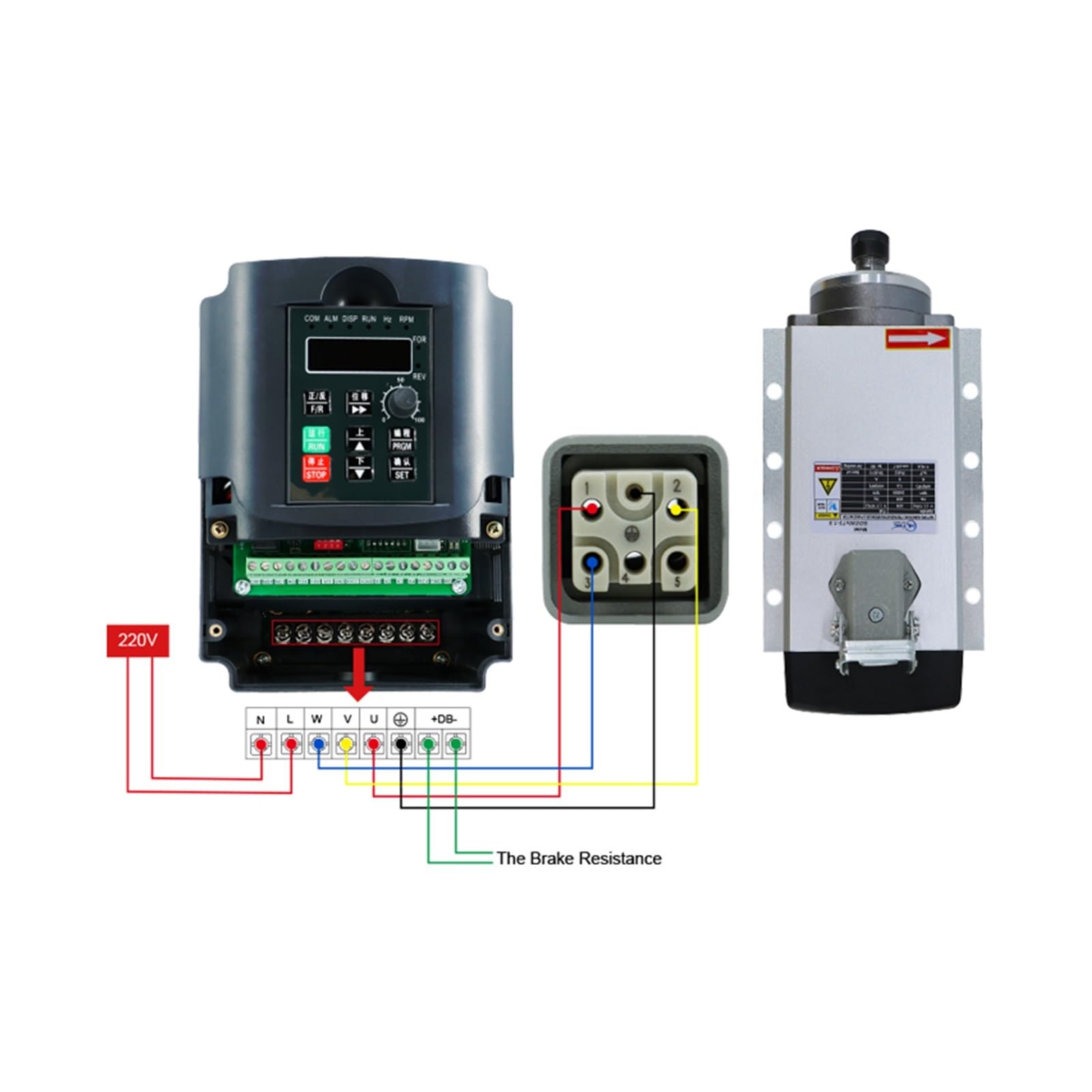 Variador De Frecuencia Napęd o zmiennej częstotliwości 0-600Hz 3P wyjście 0,75 kW 1,5 kW 2,2 kW VFD YL620 A falownik do sterowania prędkością silnika wrzeciona CNC Kompaktowa konstrukcja(1.5KW)