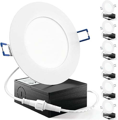 Paquete de 6 lámparas delgadas de 4 6 pulgadas