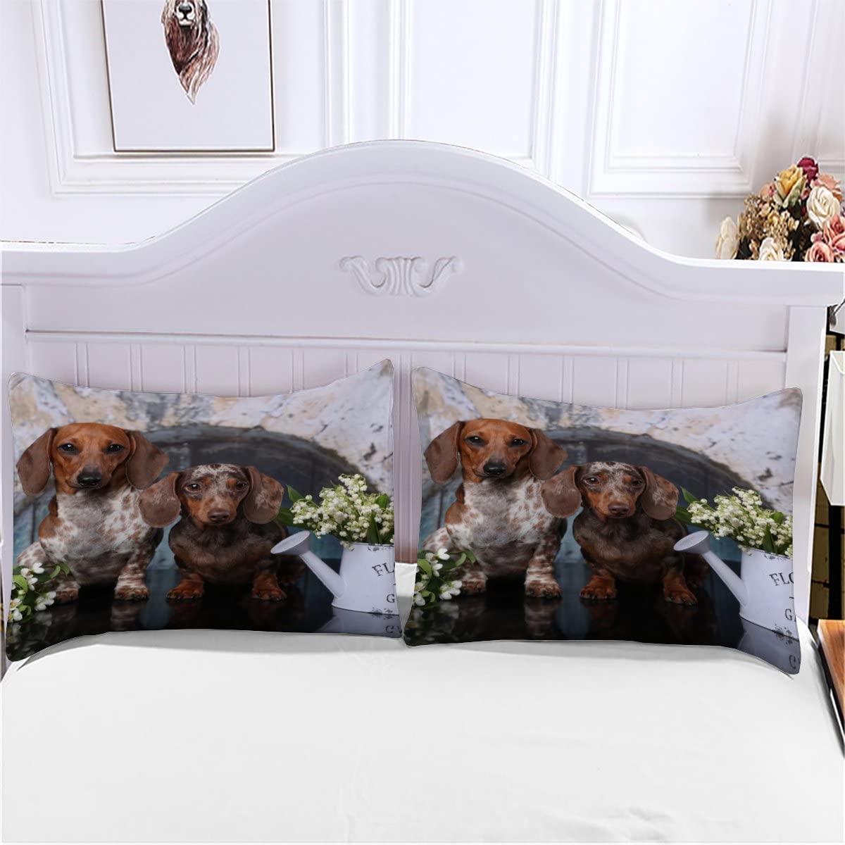 Beddengoed, 220 x 240 cm, Border Collie dekbedovertrekset, 3-delig, zachte microvezel, beddengoed, 3D-print, hondenmotief, beddengoedset voor kinderen en volwassenen, dekbedovertrek met ritssluiting 2 kussenslopen