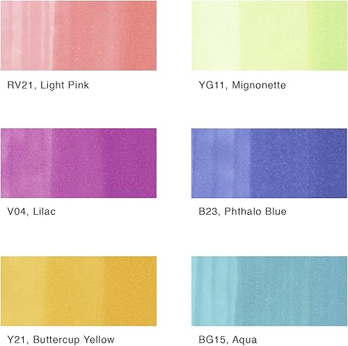 Miniatura 8 de Copic Ciao Marcadores a base de alcohol Juego de 6 piezas Brights