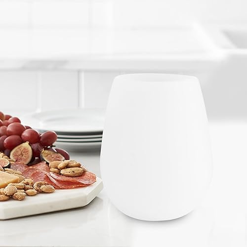 Miniatura 3 de Copas de vino de silicona, vasos de beber al aire libre transparentes resistentes a las caídas taza de viaje de silicona tazas portátiles de picnic